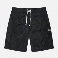 Мужские шорты  Panelled Board, цвет чёрный, размер 30 Stussy
