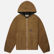 Мужская демисезонная куртка  Waxed Cotton Work, цвет оливковый, размер XL Stussy