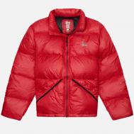 Мужской пуховик  Micro Ripstop Down Mock, цвет красный, размер M Stussy