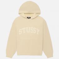 Мужской свитер  Felt Patch Knit Hoodie, цвет бежевый, размер XL Stussy