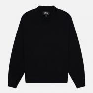 Мужской свитер  Surfman Mock, цвет чёрный, размер L Stussy