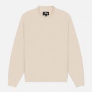 Мужской свитер  Surfman Mock, цвет бежевый, размер L Stussy