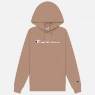 Женская толстовка  Big Logo Slim Fit Hoodie, цвет бежевый, размер L Champion