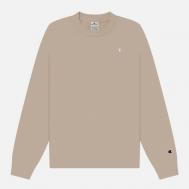 Женская толстовка  Tonal Small Logo Fleece Crew Neck, цвет бежевый, размер M Champion