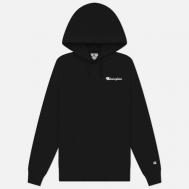 Женская толстовка  Light Power Small Logo Hoodie, цвет чёрный, размер S Champion