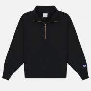 Женская толстовка  Pinnacle Heavyweight Half-Zip Fleece, цвет чёрный, размер M CHAMPION REVERSE WEAVE