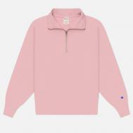 Женская толстовка  Pinnacle Heavyweight Half-Zip Fleece, цвет розовый, размер M CHAMPION REVERSE WEAVE