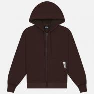 Мужская толстовка  Bonded Sherpa Hoodie, цвет коричневый, размер M Stussy