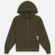 Мужская толстовка  Bonded Sherpa Hoodie, цвет зелёный, размер XL Stussy