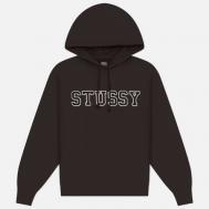 Мужская толстовка  Felt Applique Hoodie, цвет чёрный, размер XL Stussy