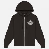 Мужская толстовка  Mantra Zip Hoodie, цвет чёрный, размер S Stussy