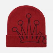 Шапка  Cuff Crown, цвет бордовый Stussy