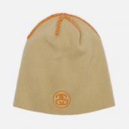 Шапка  Skullcap Exposed Stitch, цвет бежевый Stussy