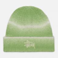 Шапка  Cuff Knit Stripe, цвет зелёный Stussy