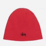 Шапка  Skullcap Waffle, цвет красный Stussy