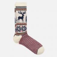 Носки  Wool Deer Snow Jacquard Crew, цвет белый, размер 41-44 EU ANONYMOUS ISM