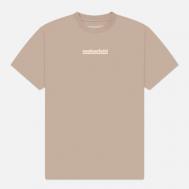 Мужская футболка  Maha-Paizhi Sashiko, цвет бежевый, размер L MAHARISHI