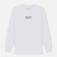 Мужской лонгслив  Maha Cranes, цвет белый, размер M MAHARISHI