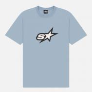 Мужская футболка  Speedway Tee, цвет голубой, размер XL Stussy