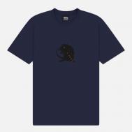 Мужская футболка  Long Range, цвет синий, размер XL Stussy