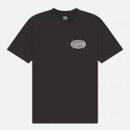 Мужская футболка  Champion Oval Pigment Dyed, цвет чёрный, размер L Stussy