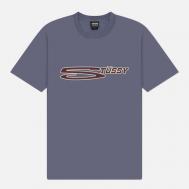 Мужская футболка  Stretch Pigment Dyed, цвет синий, размер L Stussy