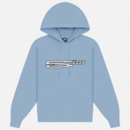 Мужская толстовка  Stretch Hoodie, цвет голубой, размер L Stussy
