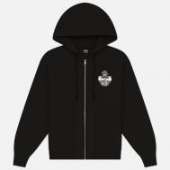 Мужская толстовка  Built To Last Zip Hoodie, цвет чёрный, размер XL Stussy