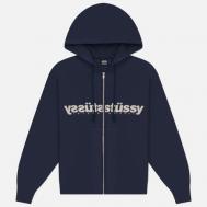 Мужская толстовка  Mirror Zip Hoodie, цвет синий, размер XL Stussy