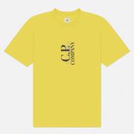 Мужская футболка  30/1 Jersey Logo Comfort Fit, цвет жёлтый, размер XL C.P. COMPANY