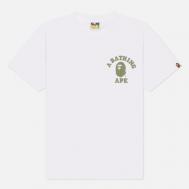 Мужская футболка  1st Camo College ATS, цвет белый, размер M A BATHING APE®