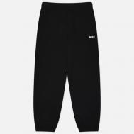 Мужские брюки  Fleece Micrologo Print, цвет чёрный, размер XL MSGM
