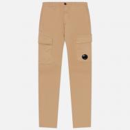 Мужские брюки  Stretch Sateen Ergonomic Side Pockets Cargo , цвет бежевый, размер 54 C.P. COMPANY