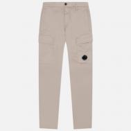 Мужские брюки  Stretch Sateen Ergonomic Side Pockets Cargo , цвет серый, размер 50 C.P. COMPANY
