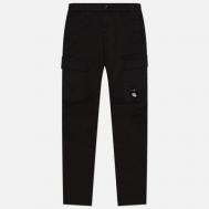Мужские брюки  Stretch Sateen Ergonomic Side Pockets Cargo , цвет чёрный, размер 44 C.P. COMPANY