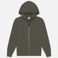 Мужская толстовка  Diagonal Raised Fleece Zip Hoodie, цвет серый, размер S C.P. COMPANY