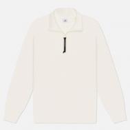 Мужская толстовка  Diagonal Raised Fleece Half Zip Lens Regular, цвет белый, размер XL C.P. COMPANY