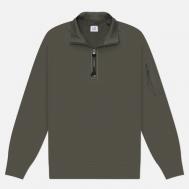 Мужская толстовка  Diagonal Raised Fleece Half Zip Lens Regular, цвет серый, размер L C.P. COMPANY