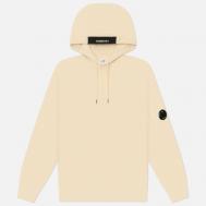 Мужская толстовка  Diagonal Raised Fleece Lens Regular Fit Hoodie, цвет бежевый, размер L C.P. COMPANY