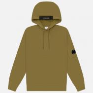 Мужская толстовка  Diagonal Raised Fleece Lens Regular Fit Hoodie, цвет оливковый, размер M C.P. COMPANY