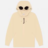 Мужская толстовка  Diagonal Raised Fleece Goggle Hoodie Regular, цвет бежевый, размер XL C.P. COMPANY