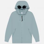Мужская толстовка  Diagonal Raised Fleece Goggle Hoodie Regular, цвет голубой, размер XXXL C.P. COMPANY