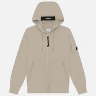 Мужская толстовка  Dioganal Raised Fleece Lens Full-Zip Hoodie, цвет серый, размер L C.P. COMPANY