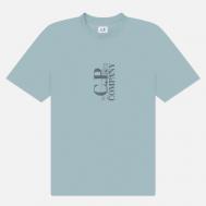 Мужская футболка  30/1 Jersey Printed, цвет голубой, размер L C.P. COMPANY