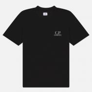 Мужская футболка  30/1 Jersey Logo Comfort, цвет чёрный, размер L C.P. COMPANY