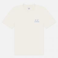 Мужская футболка  30/1 Jersey Comfort Logo, цвет белый, размер XXL C.P. COMPANY