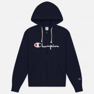 Мужская толстовка  Pinnacle Full Zip Hoodie Relax Fit, цвет синий, размер XXL CHAMPION REVERSE WEAVE