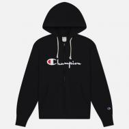 Мужская толстовка  Pinnacle Full Zip Hoodie Relax Fit, цвет чёрный, размер XL CHAMPION REVERSE WEAVE