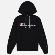Мужская толстовка  Pinnacle Heavyweight Brushed Fleece Interior Hoodie, цвет чёрный, размер XXL CHAMPION REVERSE WEAVE