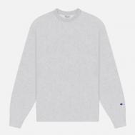 Мужская толстовка  Pinnacle Lightweight Crewneck Relax Fit, цвет серый, размер S CHAMPION REVERSE WEAVE